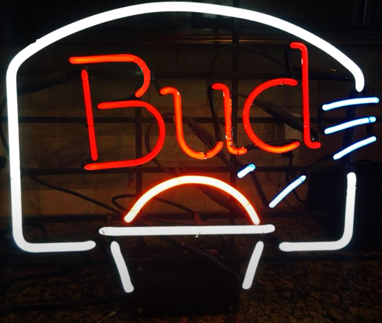 Bud Basketball Neon Sign